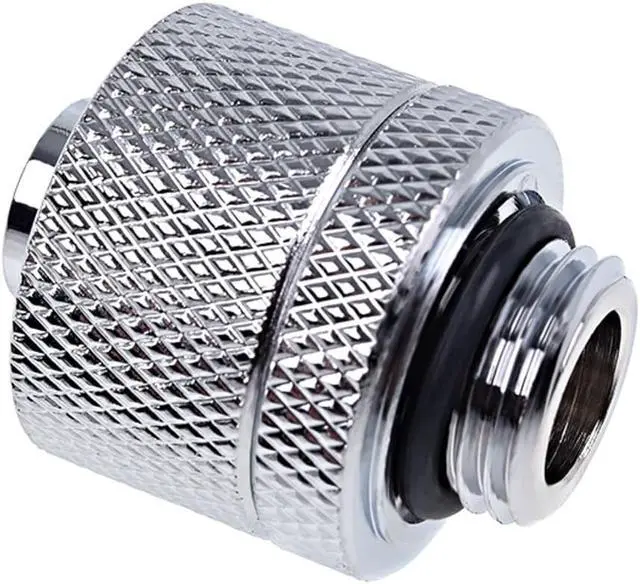 Alt view image 3 of 5 - Alphacool Eiszapfen G1/4" to 10mm ID, 16mm OD Compression Fitting for Soft Tubing, Chrome