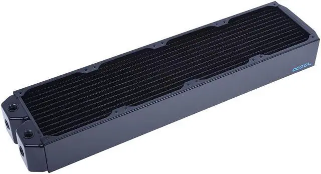 Alt view image 5 of 11 - Alphacool NexXxos UT60 Full Copper Radiator 480, 120mm x 4, Quad Fan, Black