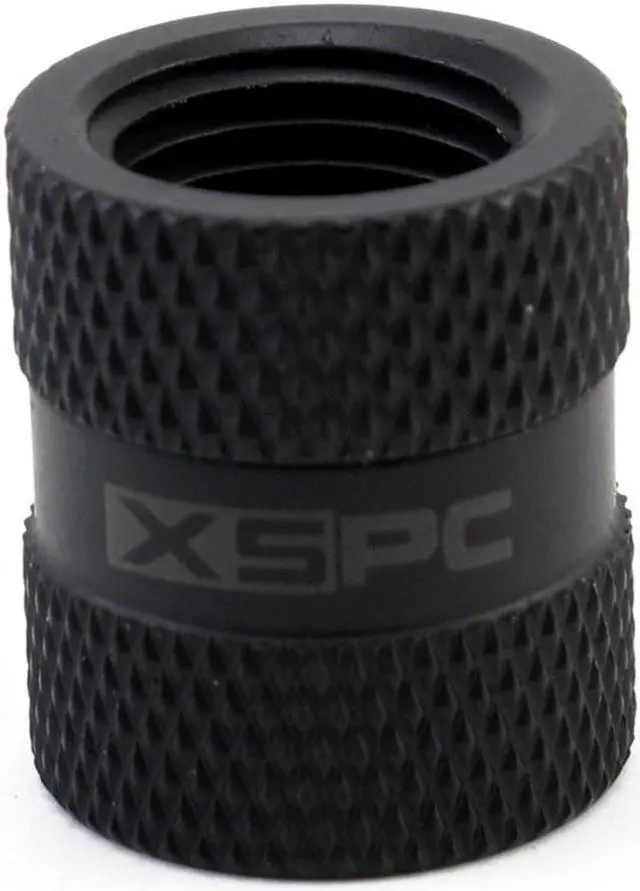 Alt view image 2 of 7 - XSPC G1/4" Female to Female Rotary Fitting, Matte Black, 4-pack