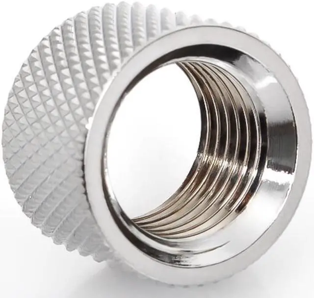 Alt view image 2 of 3 - Bitspower G1/4" Female to Female Multi-Transfer Adapter Fitting, Silver Shining