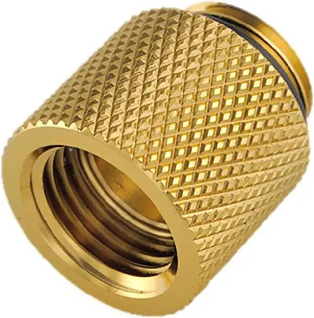 Main image of Bitspower G1/4" Male to Female Extender Fitting, 15mm, True Brass