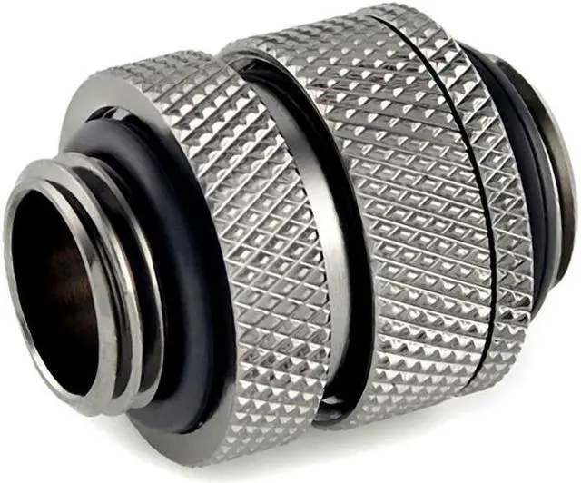 Alt view image 2 of 3 - Bitspower G1/4" Adjustable Aqua Link Pipe (16-22mm), Black Sparkle