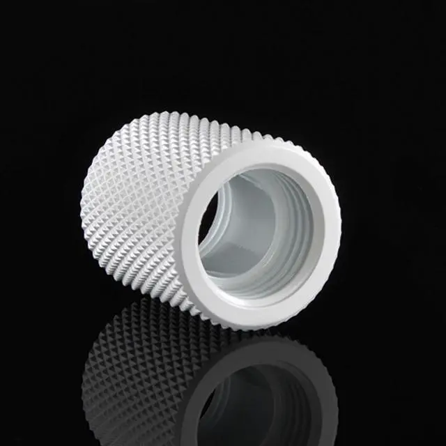 Alt view image 3 of 3 - Bitspower G1/4" Female to Female Extender, 20mm, Deluxe White