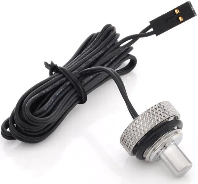 Main image of Bitspower G1/4" Temperature Sensor Stop Fitting, Silver Shining