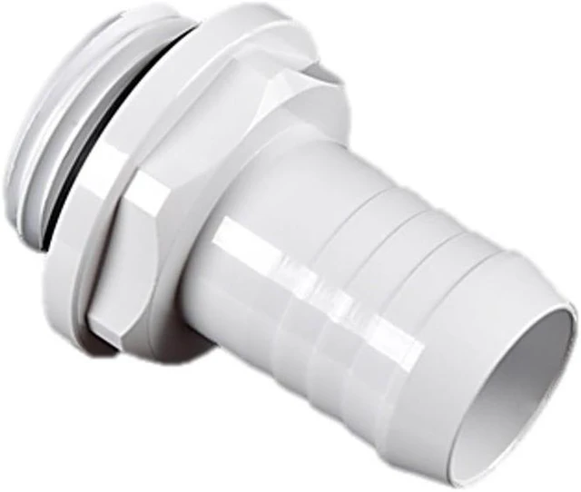 Alt view image 2 of 3 - Bitspower G1/4" to 3/8" Barb Fitting for Soft Tubing, Deluxe White, 4-pack