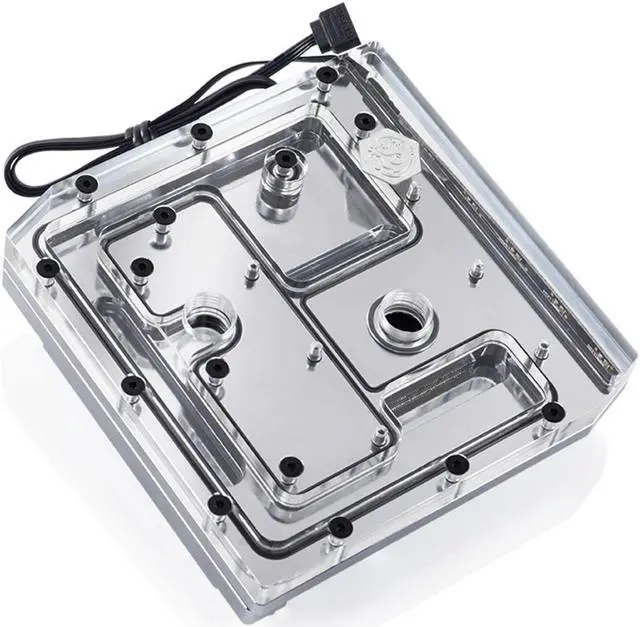 Alt view image 3 of 5 - Bitspower Full Cover Monoblock for Asus ROG Maximum X Hero, RGB, Nickel