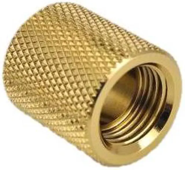 Alt view image 2 of 4 - Bitspower G1/4" Female to Female Extender, 20mm, True Brass
