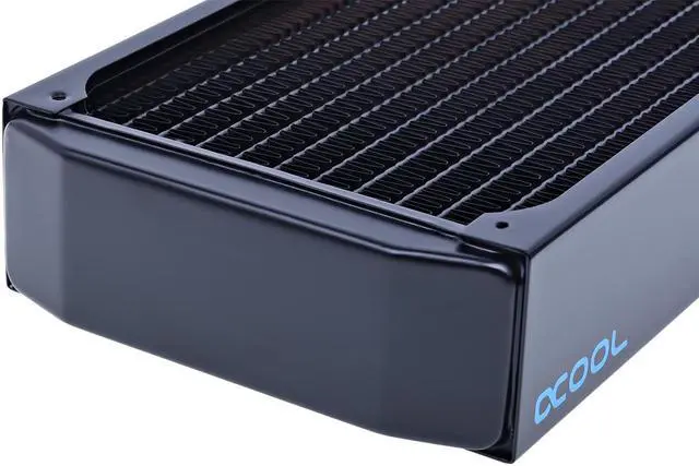 Alt view image 7 of 10 - Alphacool NexXxos XT45 Full Copper Radiator 480, 120mm x 4, Quad Fan, Black