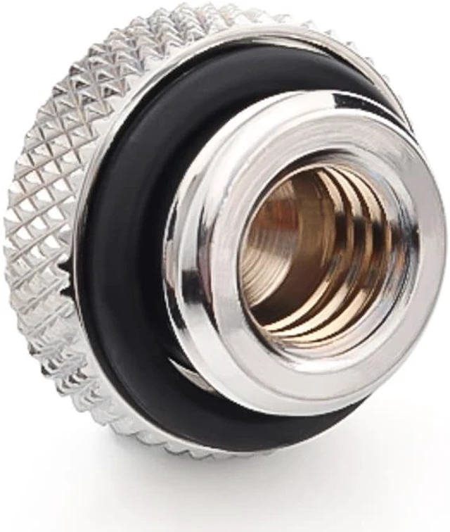 Alt view image 4 of 8 - Bitspower G1/4" Stop Fitting V2, Black Sparkle, 4-pack