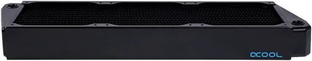 Alt view image 2 of 5 - Alphacool NexXxos XT45 Full Copper X-Flow Radiator 360, 120mm x 3, Triple Fan, Black