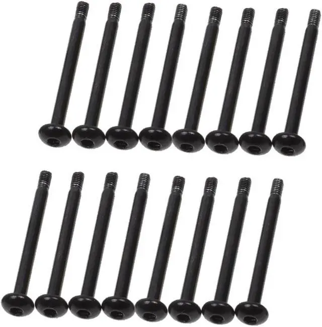 Main image of Alphacool NexXxos Fan Mounting Screw, M3 x 35mm, Black, 16-pack