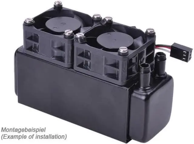 Alt view image 4 of 7 - Alphacool NexXxos XT45 Full Copper Radiator 80, 40mm x 2, Dual Fan, Black