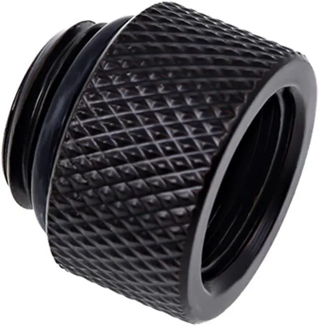 Alt view image 3 of 7 - Alphacool Eiszapfen G1/4" Male to Female 10mm Extender Fitting, Deep Black, 4-pack