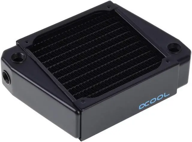 Main image of Alphacool NexXxos XT45 Full Copper X-Flow Radiator 120, 120mm x 1, Single Fan, Black