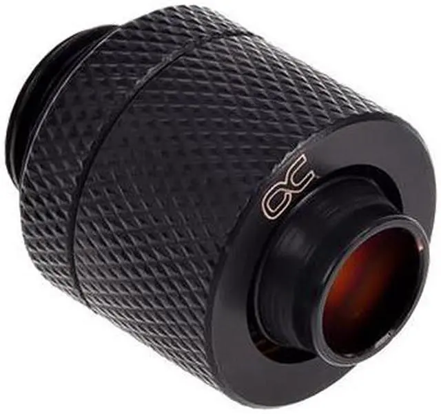 Alt view image 2 of 7 - Alphacool HF G1/4" to 10mm ID, 13mm OD Compression Fitting for Soft Tubing, Deep Black, 6-pack