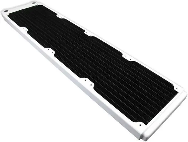 Alt view image 4 of 12 - XSPC TX480 Ultra Thin Radiator, 120mm x 4, Quad Fan, White