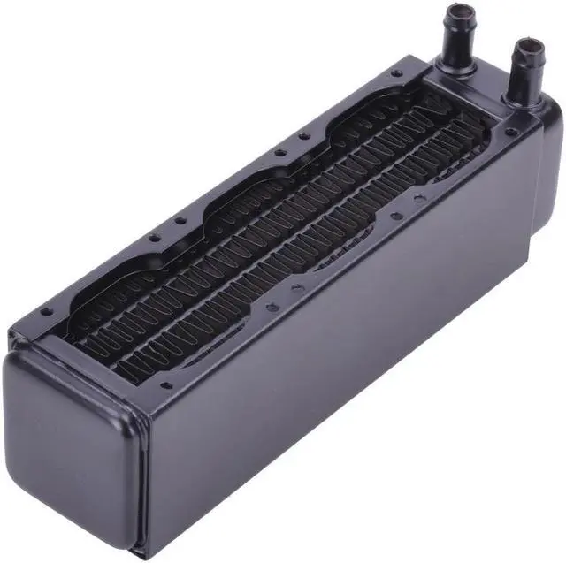 Alt view image 6 of 10 - Alphacool NexXxos XT45 Full Copper Radiator 120, 40mm x 3, Triple Fan, Black