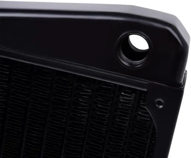 Alt view image 5 of 12 - Alphacool NexXxos ST30 Full Copper X-Flow Radiator 420, 140mm x 3, Triple Fan, Black