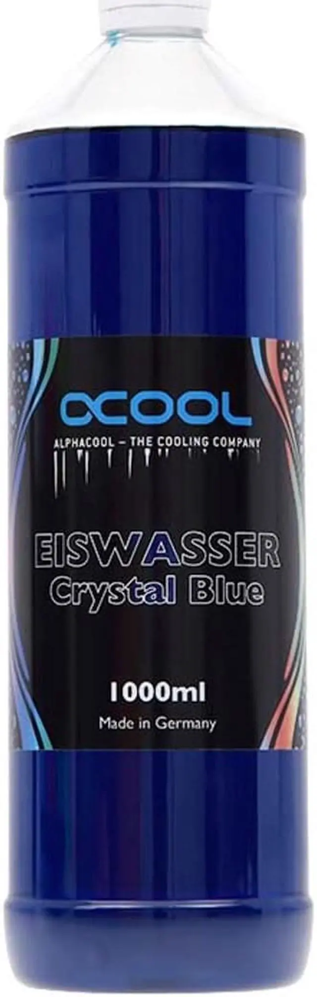 Alt view image 6 of 13 - Alphacool Eiswasser Crystal Premixed PC Coolant (for Long-term Use), 1000ml, Blue UV