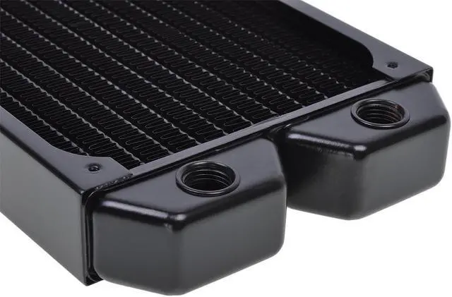 Alt view image 3 of 7 - Alphacool NexXxos ST30 Industry HPC Series 240mm Radiator, Black