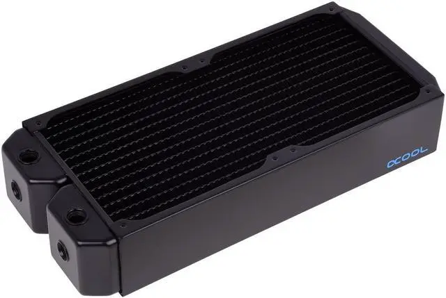 Main image of Alphacool NexXxos UT60 Full Copper Radiator 280, 140mm x 2, Dual Fan, Black