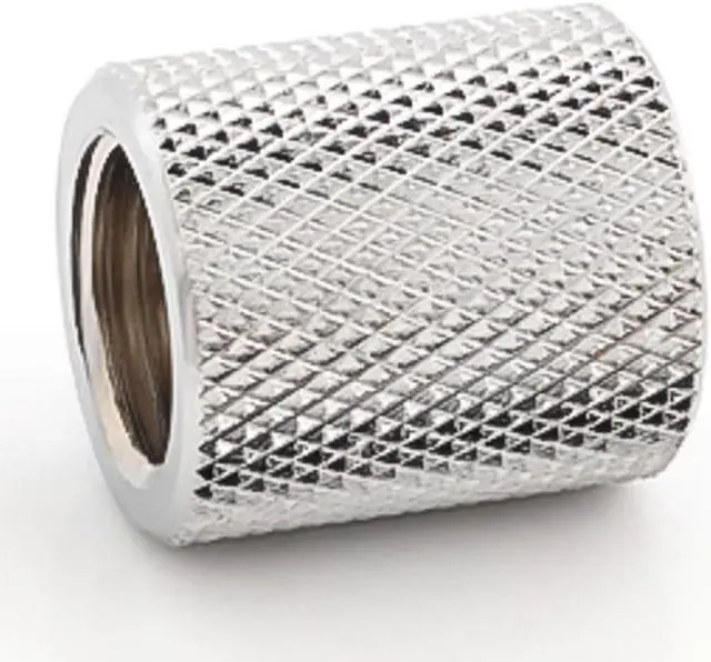 Alt view image 5 of 7 - Bitspower G1/4" Female to Female Extender, 20mm, Silver Shining