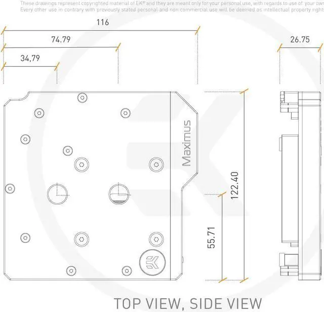 Alt view image 4 of 5 - EKWB EK-Momentum ROG Maximus XI Hero Monoblock, Digital RGB