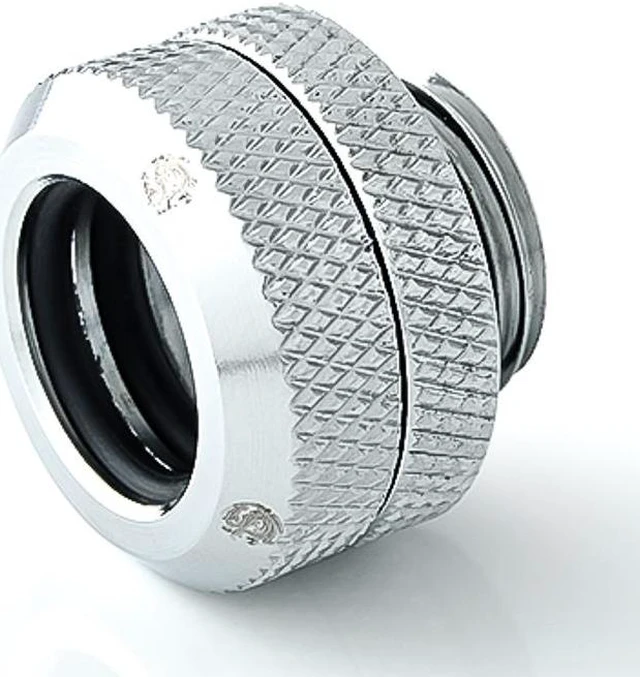 Alt view image 2 of 4 - Bitspower G1/4" to Enhance Multi-Link Fitting for 12mm OD Rigid Tubing, Silver Shining, 4-pack