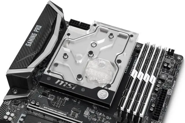 Alt view image 6 of 7 - EKWB EK-FB MSI X470 Pro Carbon RGB Monoblock, Nickel