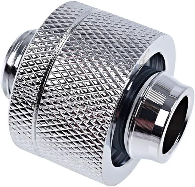 Alt view image 5 of 9 - Alphacool Eiszapfen 1/2" ID x 3/4" OD G1/4 Compression Fitting - Chrome Sixpack (17241)