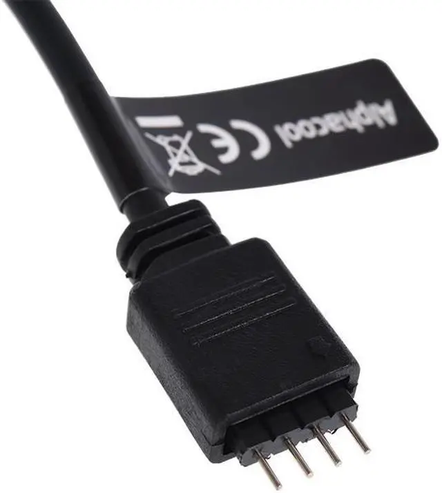 Alt view image 5 of 15 - Alphacool Aurora HardTube LED Ring for 13mm OD Tubing, Deep Black, RGB LEDs