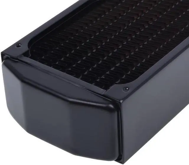 Alt view image 4 of 8 - Alphacool NexXxos XT45 Full Copper Radiator 240, 80mm x 3, Triple Fan, Black