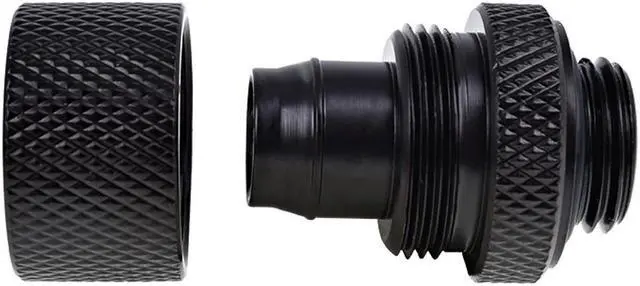 Alt view image 4 of 8 - Alphacool Eiszapfen G1/4" to 10mm ID, 13mm OD Compression Fitting for Soft Tubing, Deep Black