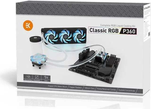 Alt view image 2 of 10 - EKWB EK-KIT Classic RGB P360 Water Cooling Kit