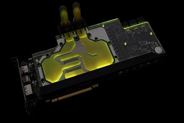 Alt view image 7 of 8 - EKWB EK-FC Trio RTX 2080 Ti Classic RGB GPU Water Block, Nickel/Plexi