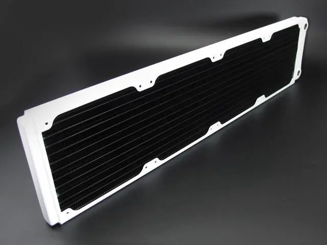 Alt view image 9 of 12 - XSPC TX480 Ultra Thin Radiator, 120mm x 4, Quad Fan, White