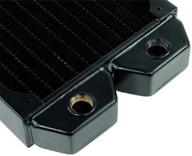 Alt view image 7 of 8 - Alphacool NexXxos ST30 Full Copper Radiator 480, 120mm x 4, Quad Fan, Black