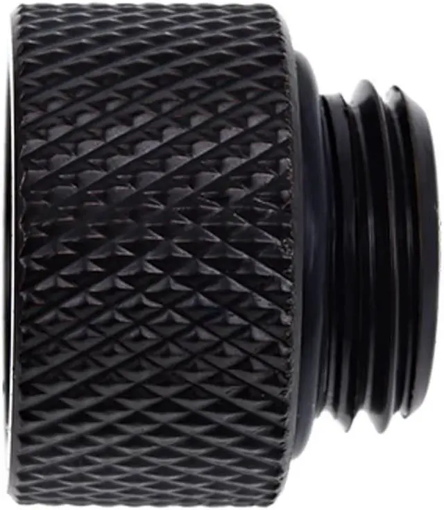 Alt view image 4 of 7 - Alphacool Eiszapfen G1/4" Male to Female 10mm Extender Fitting, Deep Black, 4-pack
