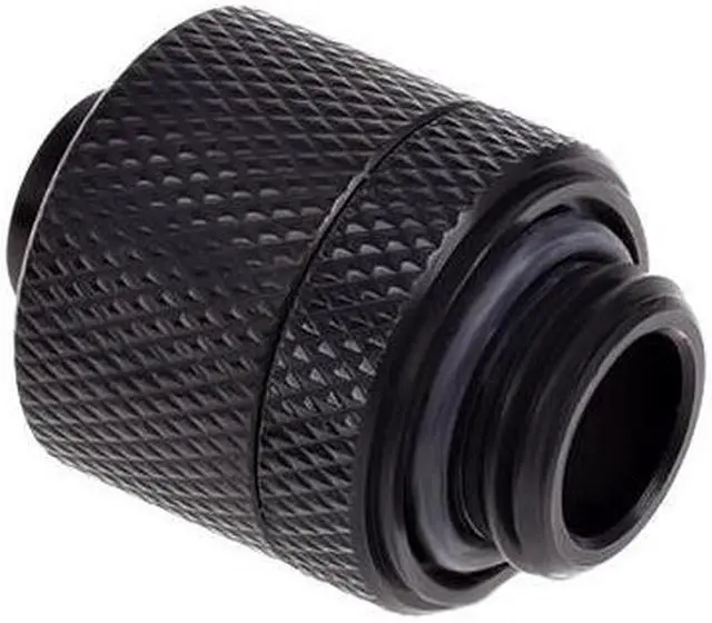 Alt view image 3 of 7 - Alphacool HF G1/4" to 10mm ID, 13mm OD Compression Fitting for Soft Tubing, Deep Black, 6-pack