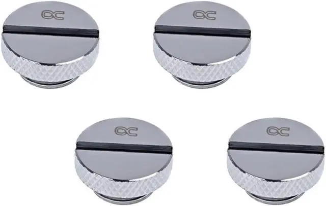 Main image of Alphacool Eiszapfen G1/4" Plug, Chrome, 4-pack