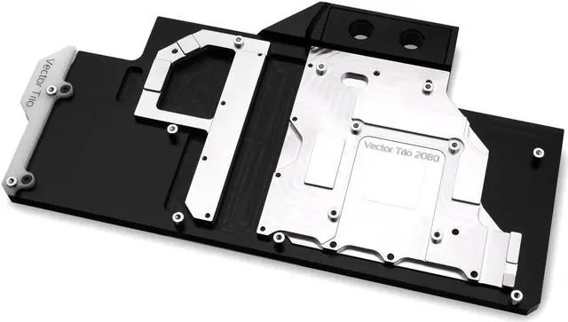 Alt view image 3 of 3 - EKWB EK-Vector Trio RTX 2080 RGB GPU Waterblock, Nickel/Acetal