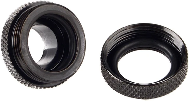 Alt view image 4 of 6 - Bitspower G1/4" to Enhance Multi-Link Fitting for 14mm OD Rigid Tubing, Matte Black, 4-pack
