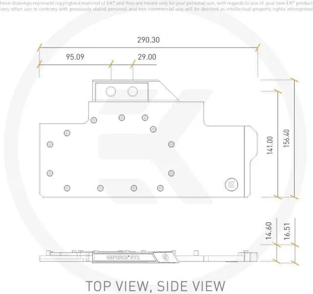 Alt view image 4 of 4 - EKWB EK-Quantum Vector Trio RTX 2080 GPU Water Block, D-RGB, Nickel/Acetal