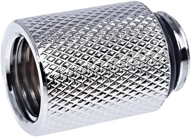 Alt view image 3 of 7 - Alphacool Eiszapfen G1/4" Male to Female 20mm Extender Fitting, Chrome, 4-pack