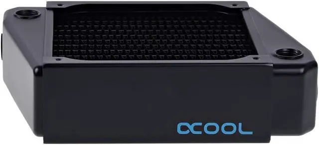 Alt view image 2 of 15 - Alphacool NexXxos XT45 Full Copper X-Flow Radiator 120, 120mm x 1, Single Fan, Black