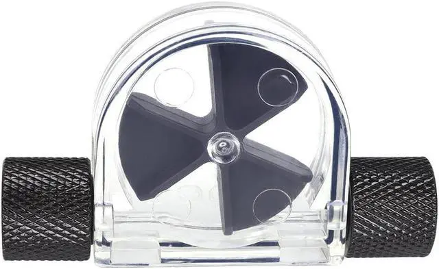 Alt view image 4 of 6 - Alphacool Eisfluegel Flow Indicator, Black Fins, Clear Body