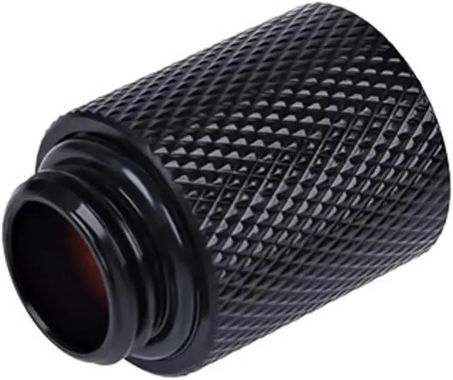 Alt view image 3 of 3 - Alphacool HF G1/4" Male to Female Extender Fitting, 20mm, Deep Black, 4-pack
