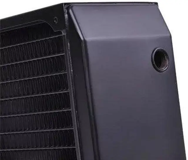 Alt view image 4 of 6 - Alphacool NexXxos Monsta Radiator 560, 140mm x 4, Quad Fan, Black