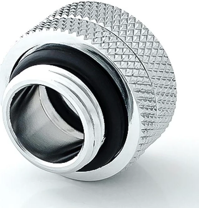 Alt view image 3 of 4 - Bitspower G1/4" to Enhance Multi-Link Fitting for 12mm OD Rigid Tubing, Silver Shining, 4-pack