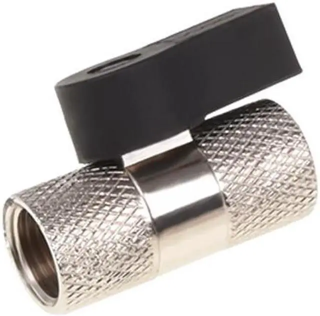 Main image of Alphacool G1/4" 2-way Ball Valve, Chrome